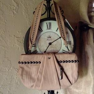 DVF Large Clutch W/Shoulder Strap