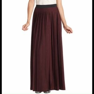Loft Pleated Maxi Skirt