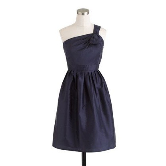 J Crew Navy Hildy Bridedmaid Dress Size 8 - Picture 1 of 1
