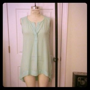 *REDUCED PRICE! H&M mint sleeveless hi -low tunic