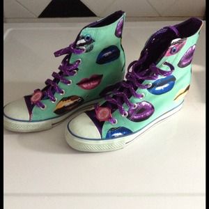 Daddy '$Money wedge sneakers