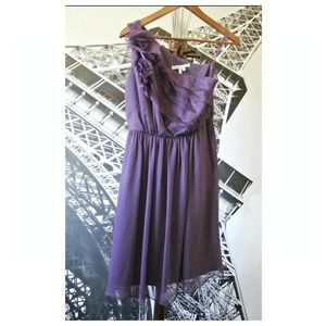 NEW Max & Cleo Purple One Strap Dress