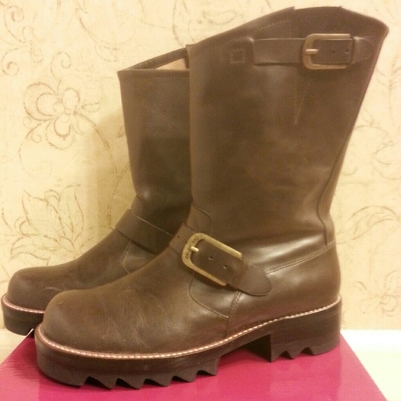 Gee Wa Wa Brown Combat Boots