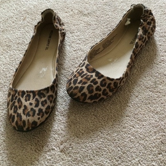 Animal print flats