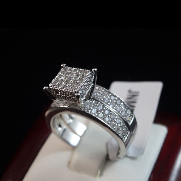 New women's engagement wedding set - Picture 3 of 4