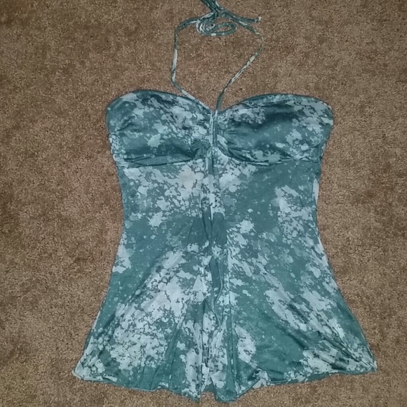 Charlotte russe Green tie top