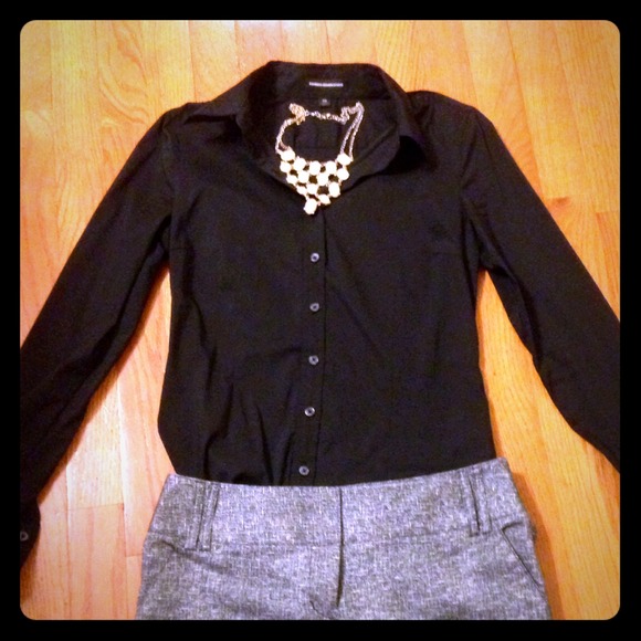Express Black Essential Button down - size XS