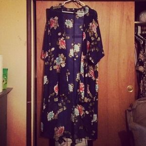 Bundle Two Long Floral Kimonos