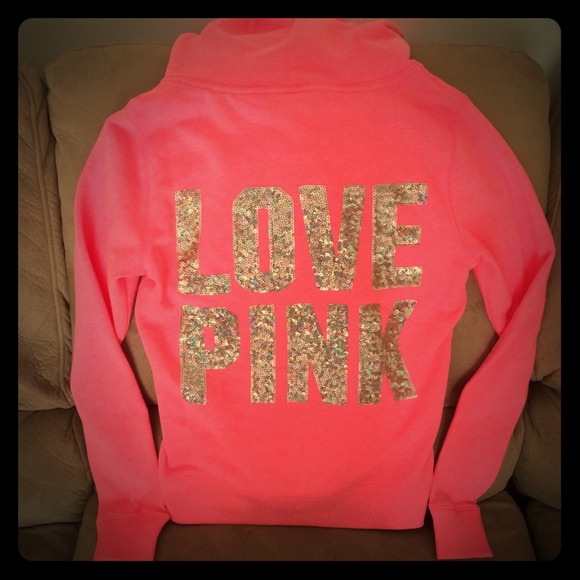 Victoria's Secret pink bling hoodie