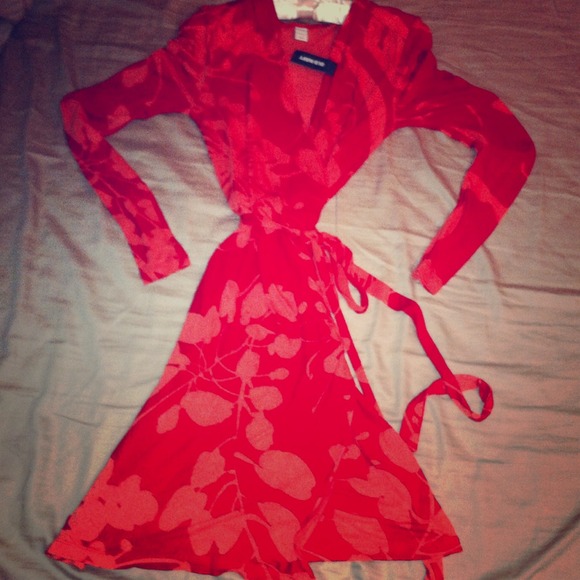 NWT Red Wrap Dress