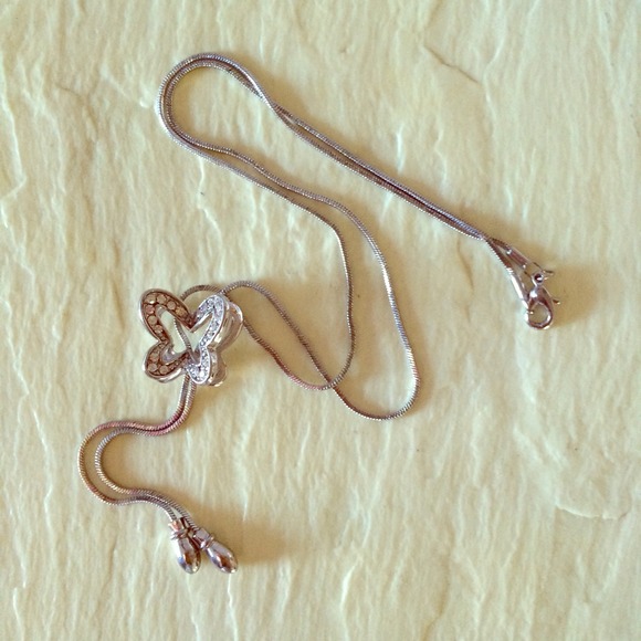 Diamond butterfly choker