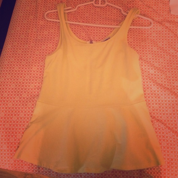 Light Yellow Peplum top