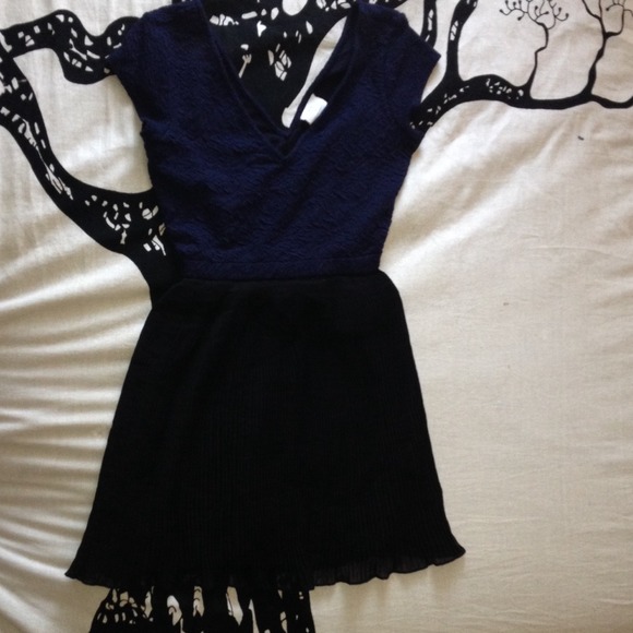 Blue & Black dress from Urban Outfitters