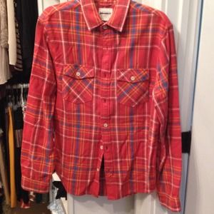 Oversized heavy flannel shirt