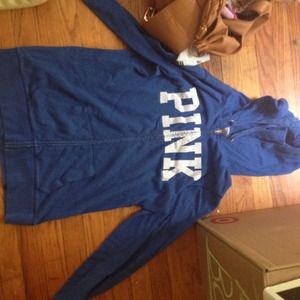 Victorias Secret Blue Pink Hoodie