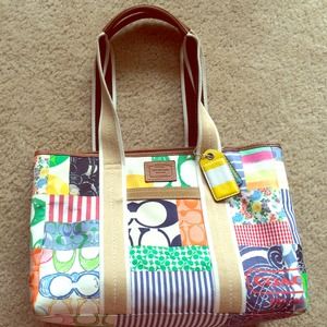 💯 Coach patchwork bag!!