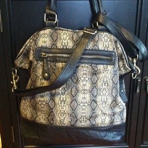 Urban outfitters snake skin tote