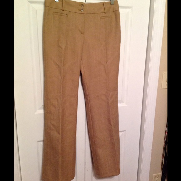 NWOT Ann Taylor LOFT Tan Julie Fit Dress Pants