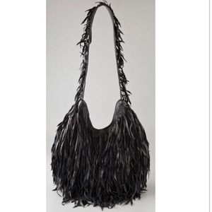 ‼️NEW MARKDOW‼️Dark Brown Fringe Leather Purse