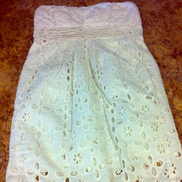 Floral White Dress - Picture 1 of 3