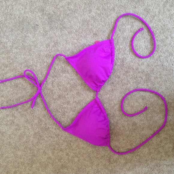 Only worn once purple bikini top.