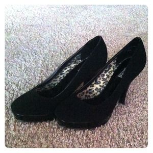 Black Suede Heels