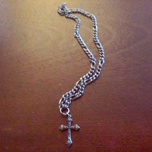 Men's cross and chain