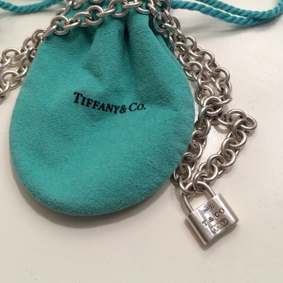 Tiffany Sterling Silver 1837 Lock Necklace