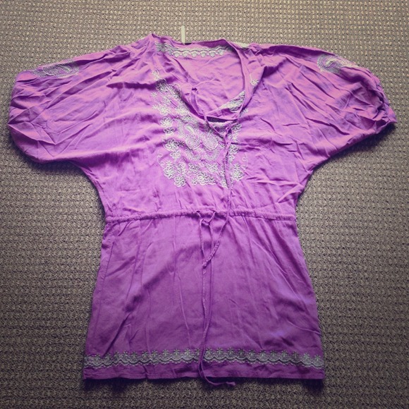 Purple bohemian dress