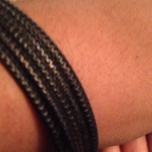 5pc black bangle set