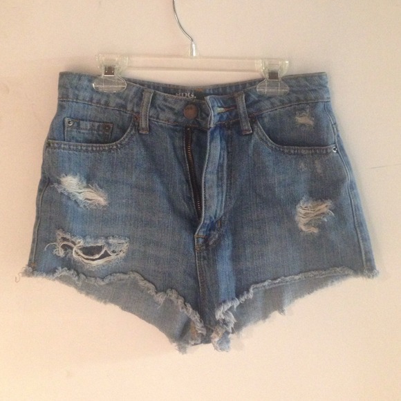 Denim High wasted shorts