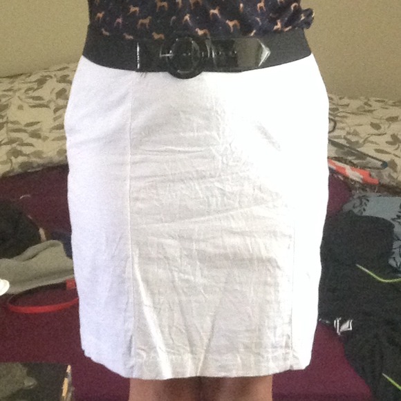 New York & Company White Skirt