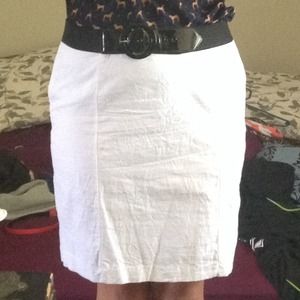 New York & Company White Skirt