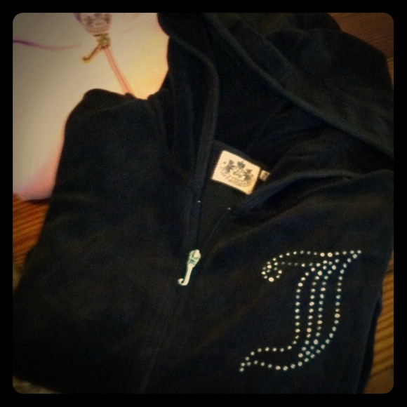 Juicy couture velour zip up chocolate brown