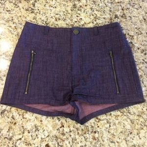 Marc by Marc Jacobs High Waisted Purple Shorts