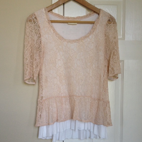 Peplum Lace Top from Anthropologie - Picture 2 of 4