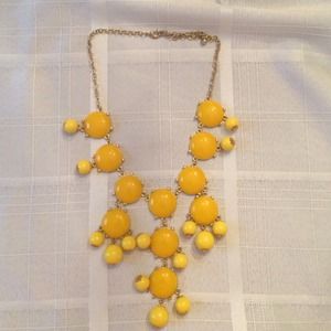 Yellow and gold bubble necklace