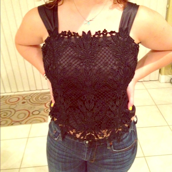 White House Black Market Tops - Beautiful, White House Black Market lace camisole!