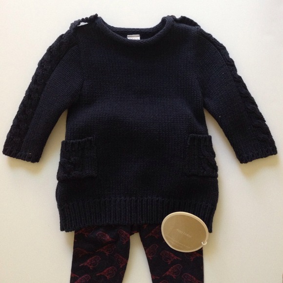 Egg Baby girl 2 PC sweater and legging set