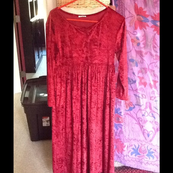 ONE Dresses & Skirts - Red Velvet Crush  BoHo Hippie Vintage Dress!