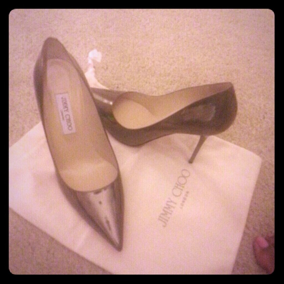 Jimmy Choo Sliver Pumps - Picture 1 of 2
