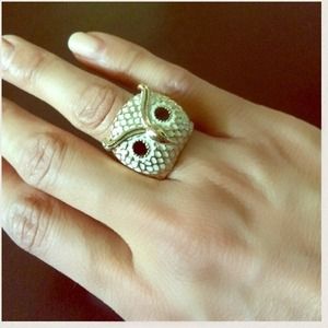 ❌SOLD❌ Owl Ceramic Look Ring
