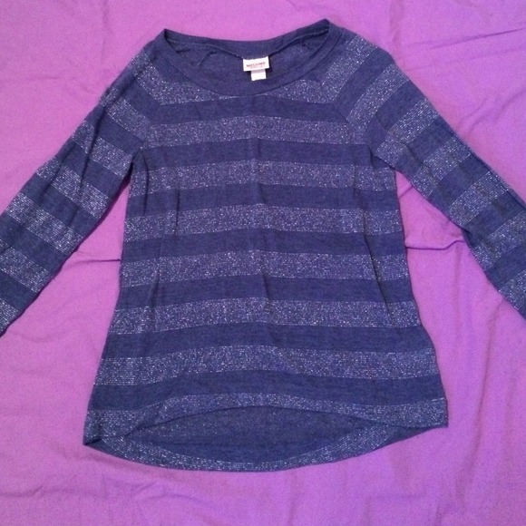 Blue Long Sleeve Top