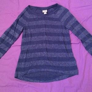 Blue Long Sleeve Top