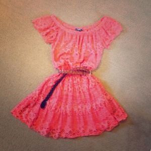 Coral dress from Dillard's