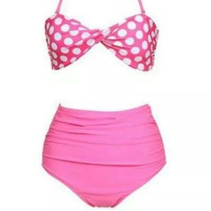 High Waist Polka Dot Swimsuit