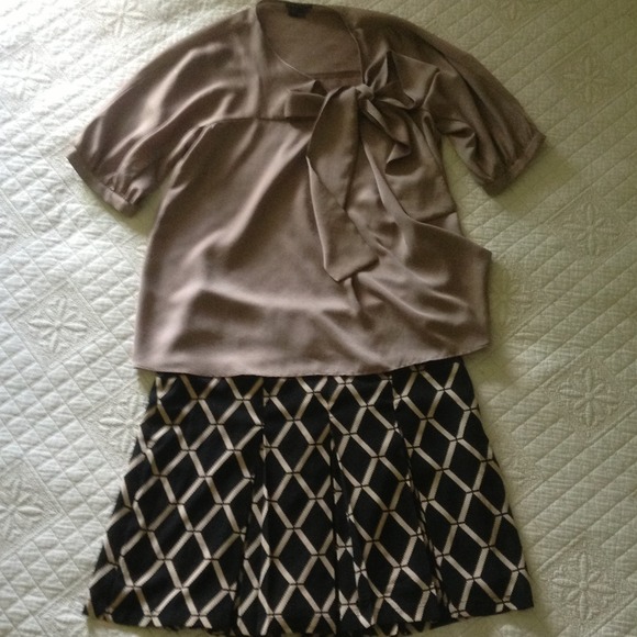 Collective concepts career work pleated skirt sml
