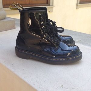 Shiny patent leather Dr. Martens