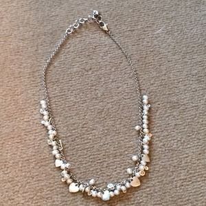 Brighton necklace with seed pearls and charms