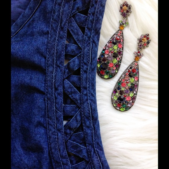 πHOST PICK x 2! Free People denim cutout dress - Picture 4 of 4